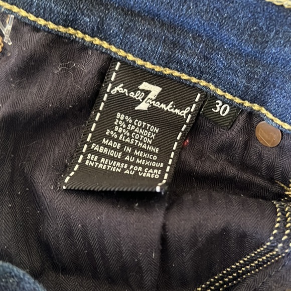 7 for all mankind ankle gwen every fringe hem sz 30 - Picture 5 of 11